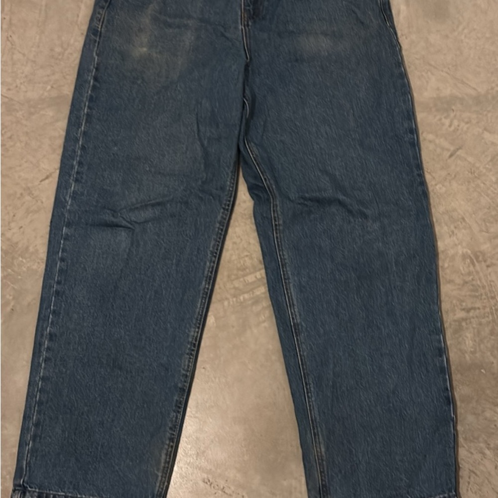 Dark Blue Baggy Denim Jeans